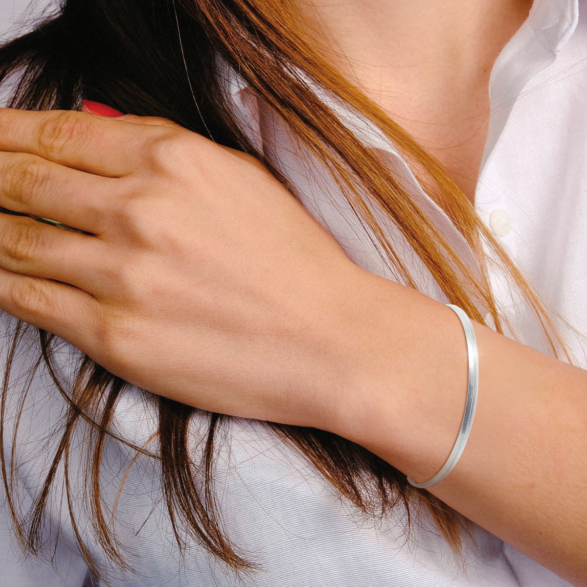 Pulsera Plata Fina 925 Panza De Víbora Para Dama Mujer Pulso