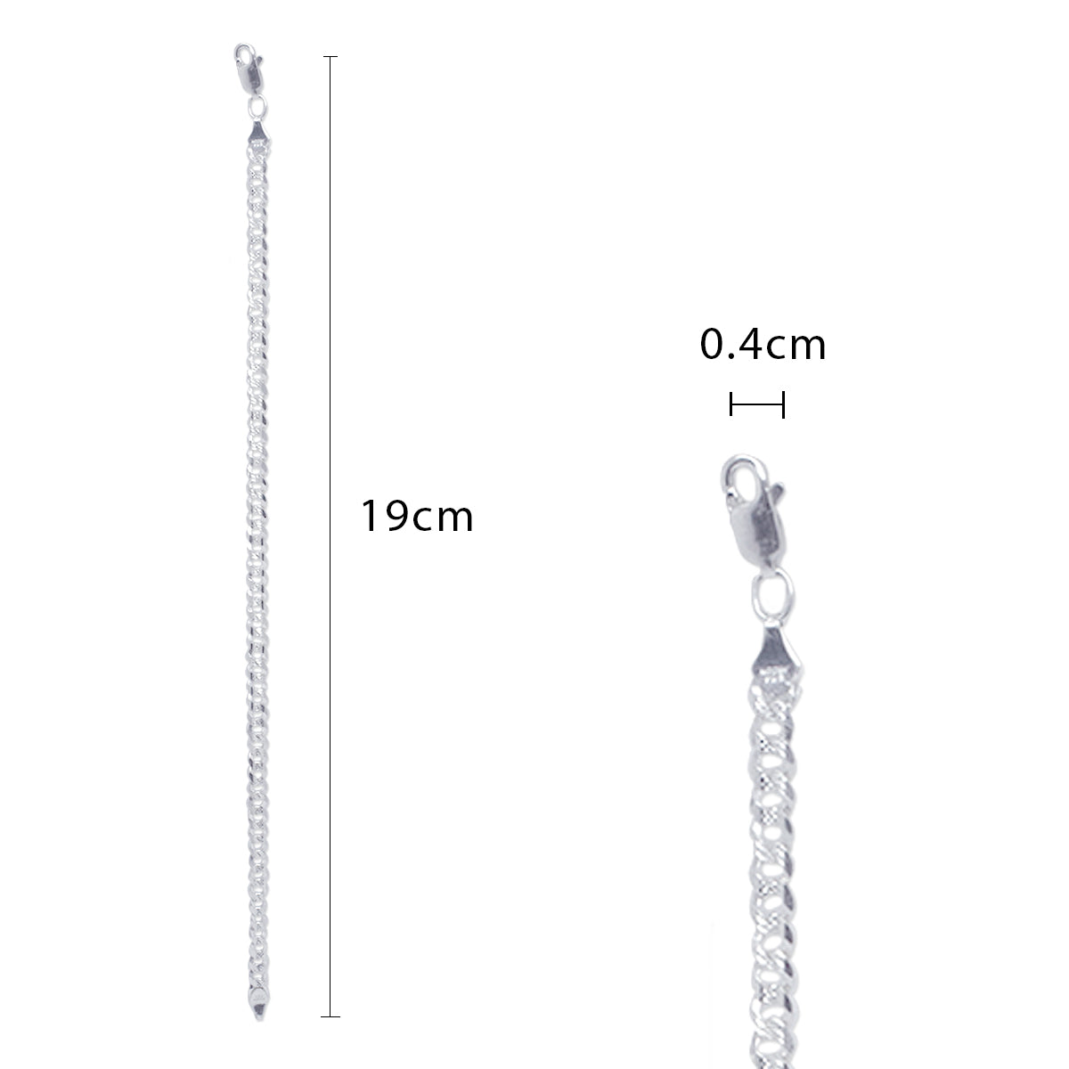 sclava Barbada Plata 925 para Mujer