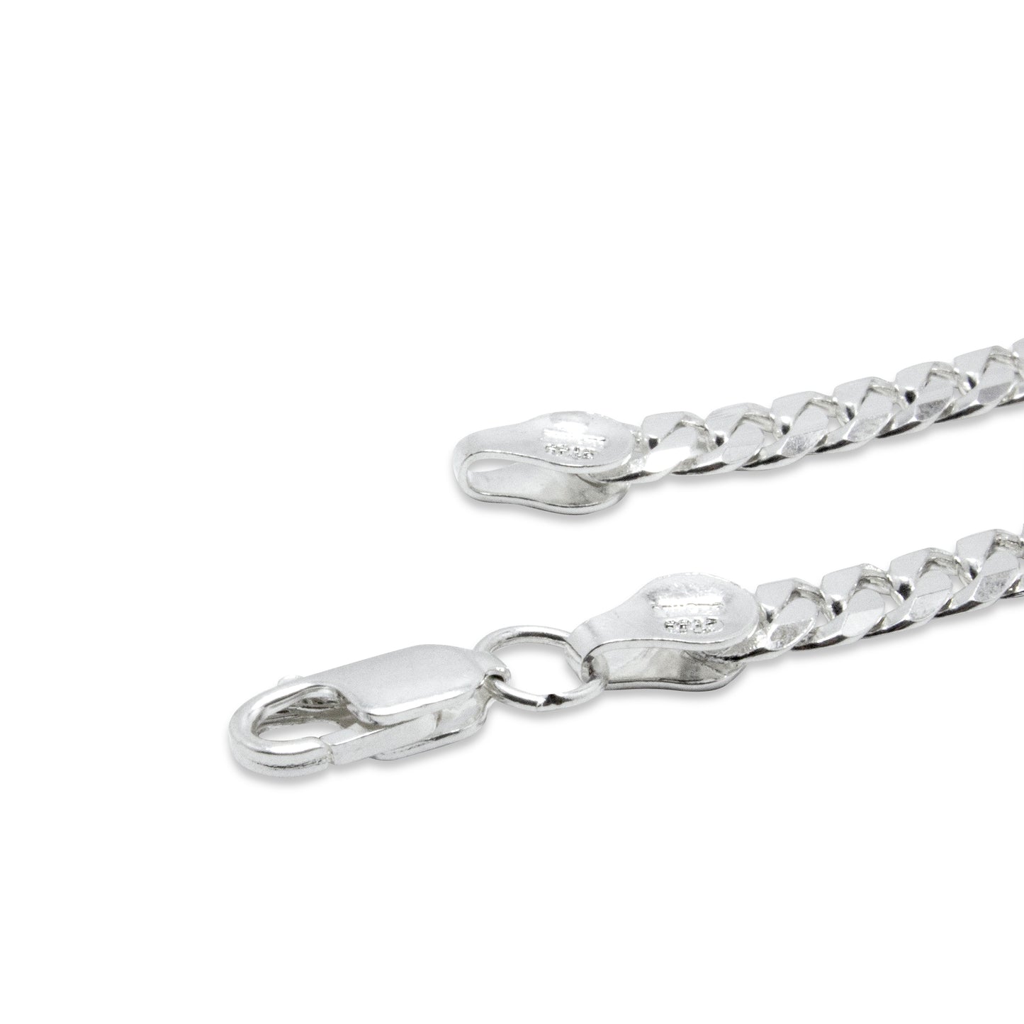 Esclava San Judas Plata 925 con Zirconias para Hombre