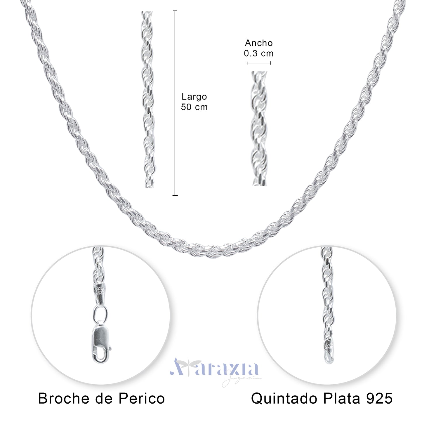 Cadena Torsal para Dama