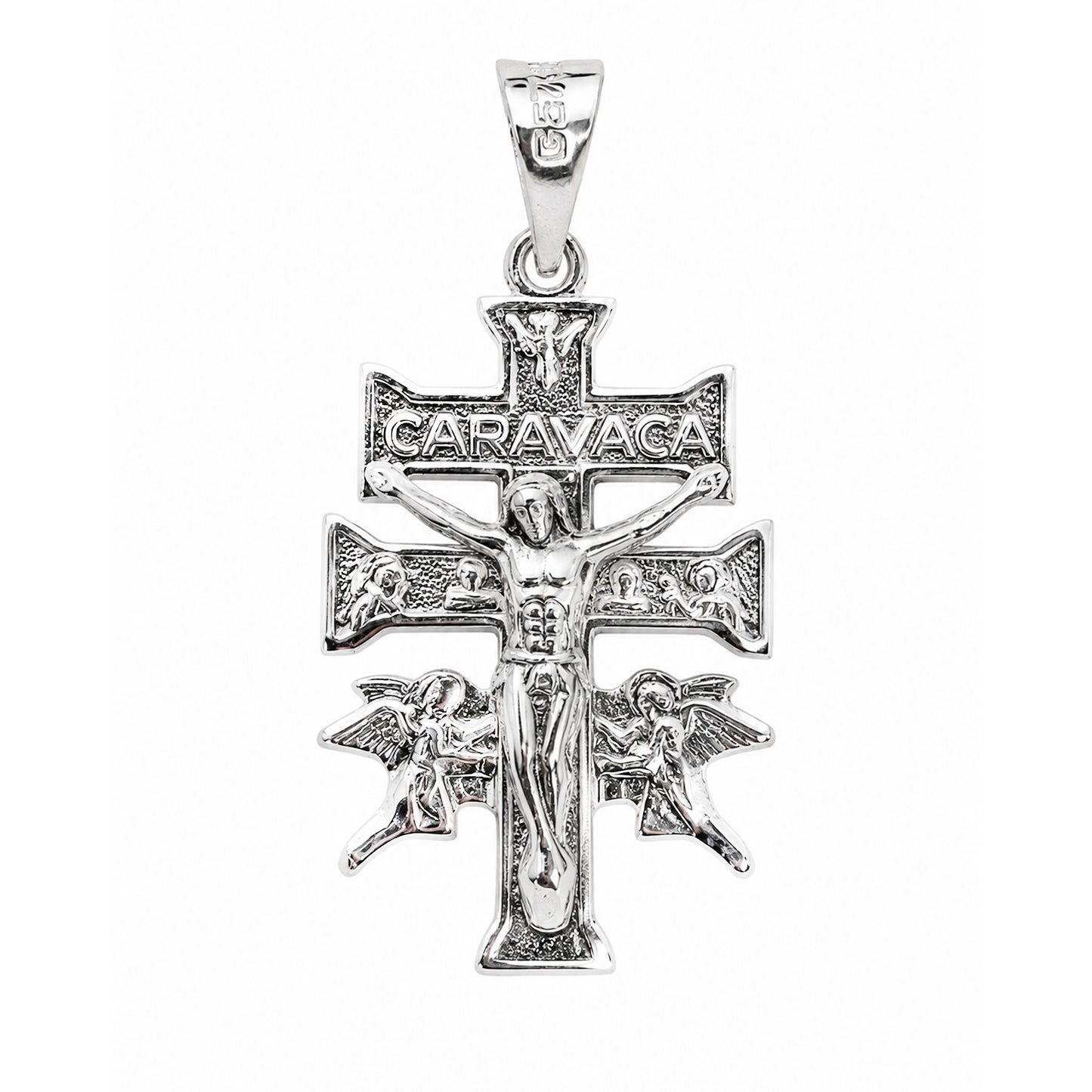 Cruz Cristo De Caravaca Dije De Plata Fina 925