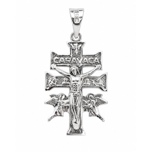 Cruz Cristo De Caravaca Dije De Plata Fina 925