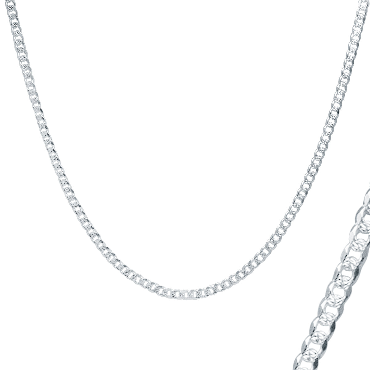 Cadena Barbada Diamantada para Dama