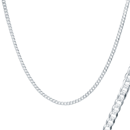 Cadena Barbada Diamantada para Dama