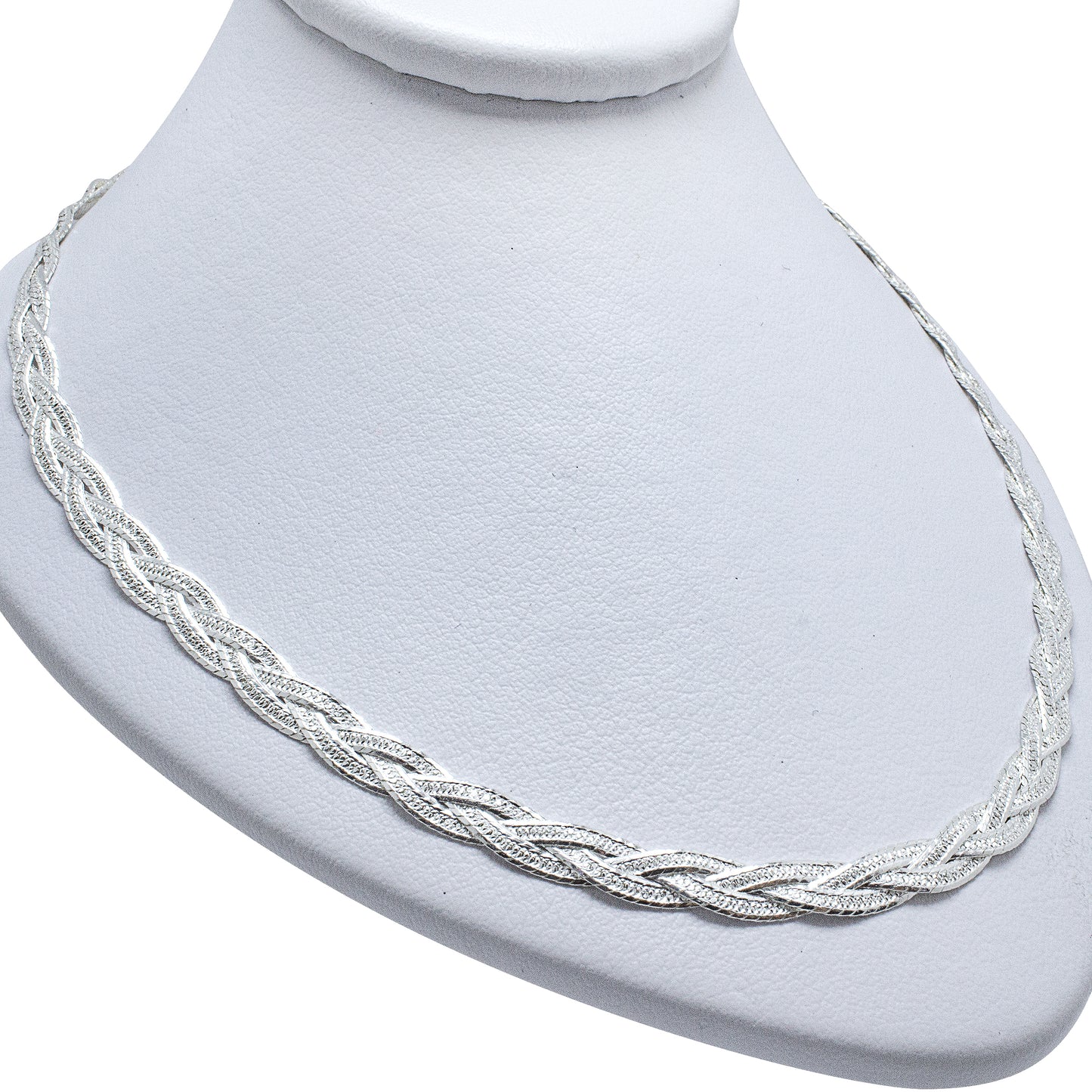 Cadena Tejida Diamantada para Dama