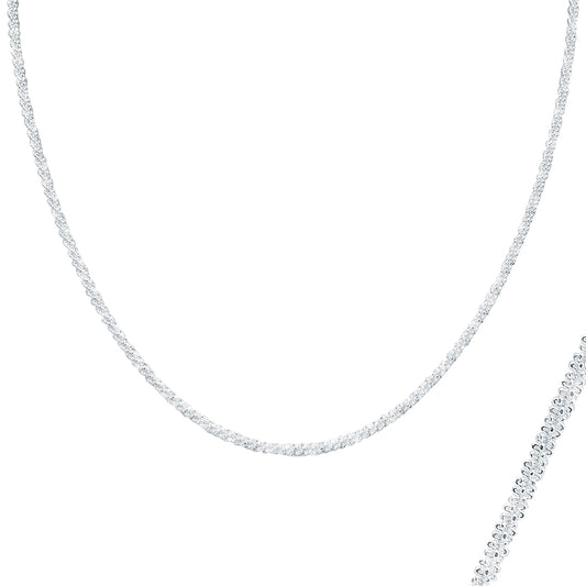 Cadena Entrelazada Brillante para Dama